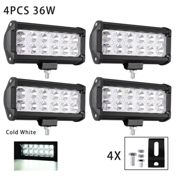 36 Watt 12 Led Offroad Led Gündüz Farı Projektör