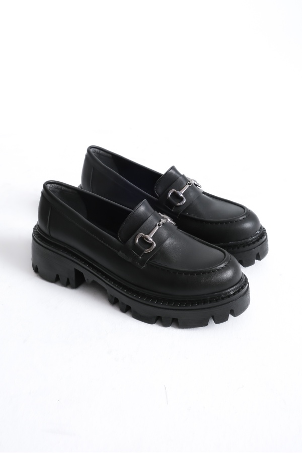 PATARA SİYAH TOKALI LOAFER