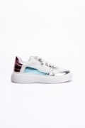 Giovanna Beyaz Lame  Renkli Sneaker M023C