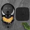 Renkli Isıya Dayanıklı Yıkanılabilir Silikon Fırın Ve Airfryer Kare Pişirme Matı 21,5 Cm