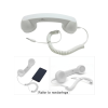 Cep Telefonları İçin Hoparlör Ve Mikrafon Görevli Retro Kablolu Telefon Ahizesi (beyaz)