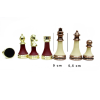 Satranç Taşı Zamak Polyester Krem Bordo