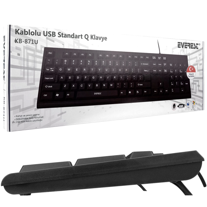 Kb-871u Siyah Usb Standart Q Klavye