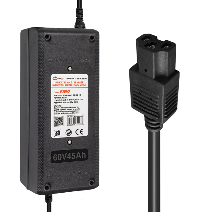 Pm-6397 60 Volt - 45 Amper Elektrikli Bisiklet Şarj Cihazı