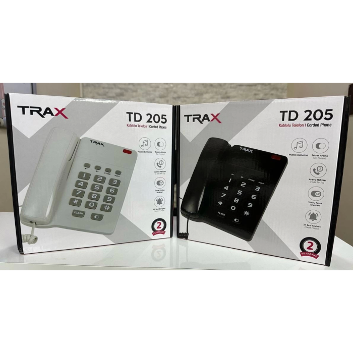 Trax Td-205 Ekransız Masaüstü Kablolu Telefon