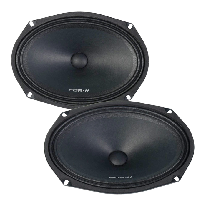 For-x Xmd-1069n Neo 180w 80rms 6x9 Oval Mıdrange Hoparlör 2li Takım