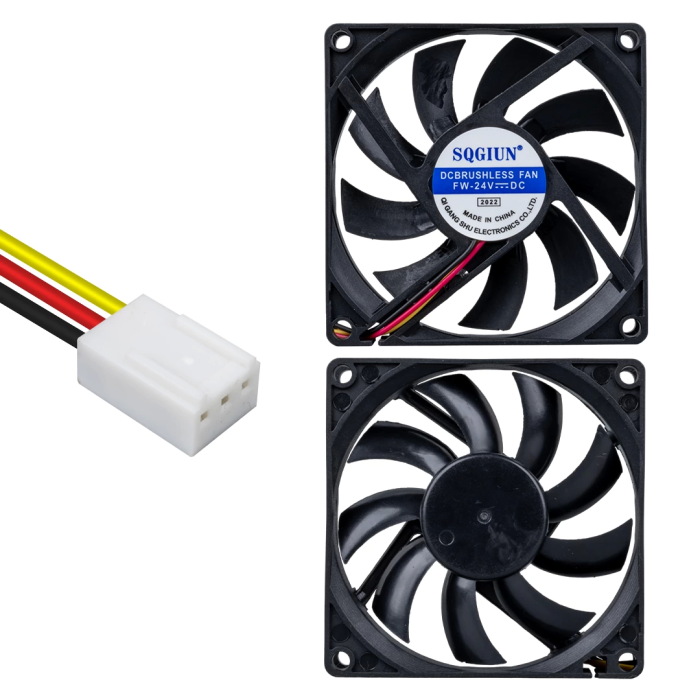 Ic-216a 80x80x15mm 24 Volt 3 Pin Fırçasız Dc Fan