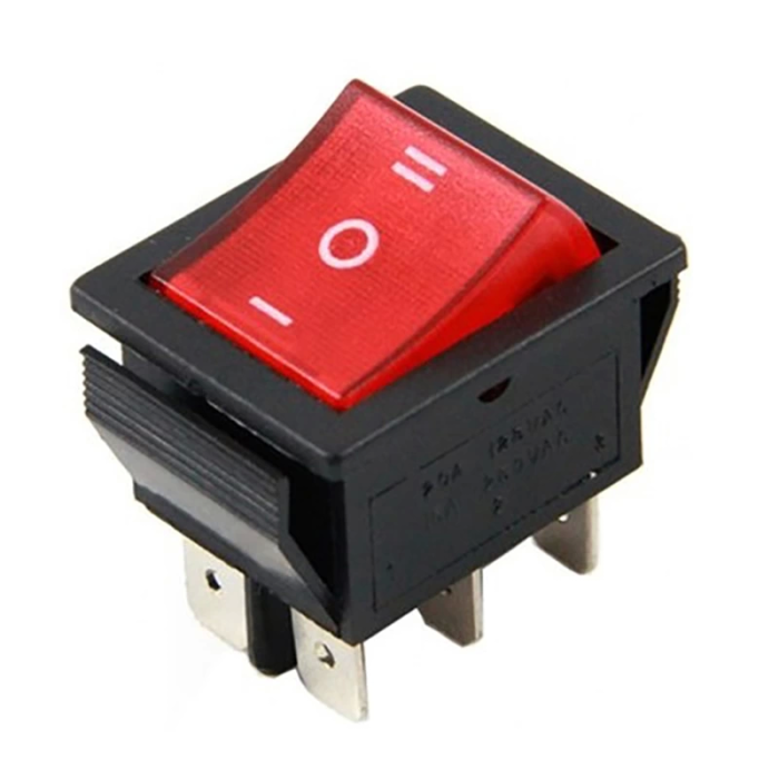 Tekli Geniş Işıklı 6 Pin On-off Soba Anahtarı Ic-105