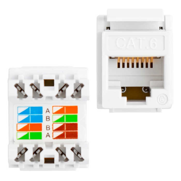 Rj45 Cat6 Şase 180 Derece Keystone Jack