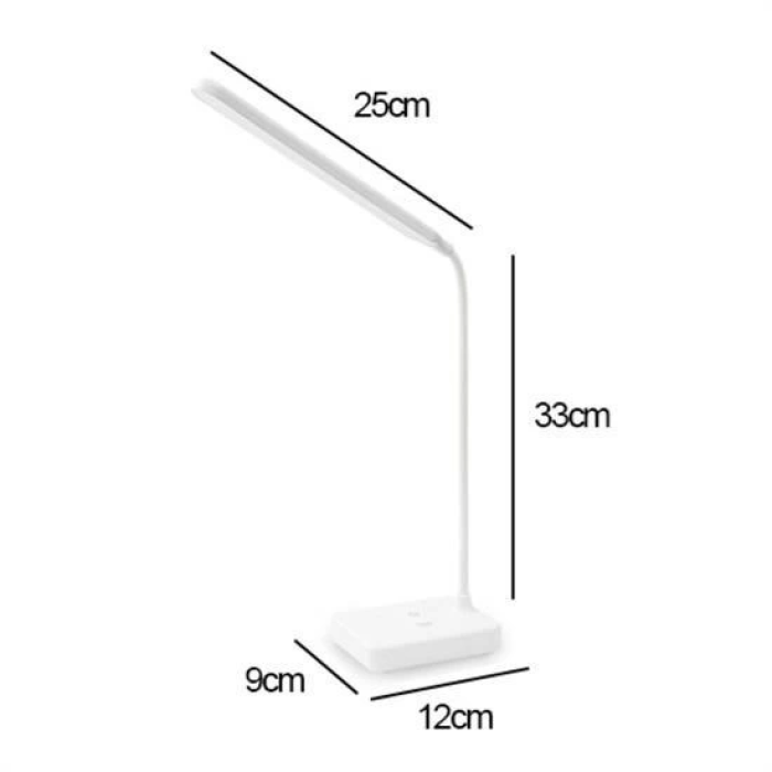 İnce Uzun Usbli Dokunmatik 3 Kademeli 360 Derece Özel Göz Korumalı Led Lityum Masa Lambası