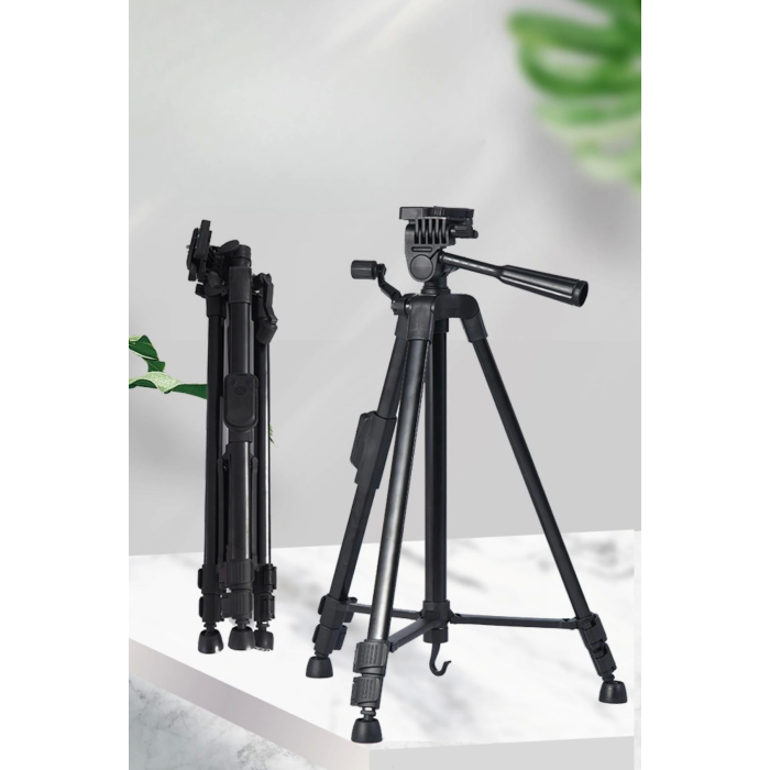 Telefon Ve Fotoğraf Makinası Takılabilen Bluetooth Kumandalı 146 Cm Tripod