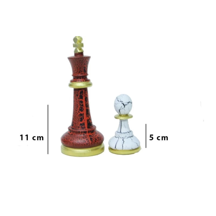 Satranç Taşı Polyester Çatlaklı