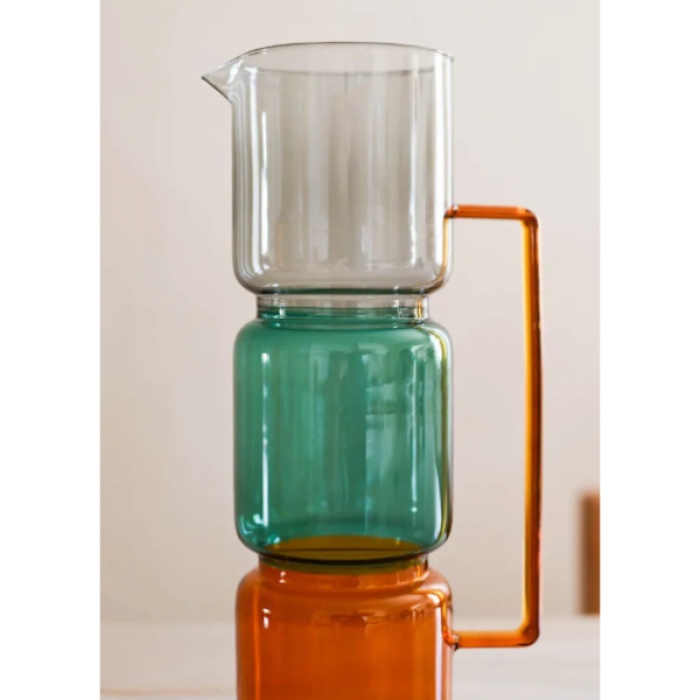 1670 ml Renkli Cam Sürahi