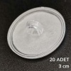 BUFFER® 20 Adet Şeffaf Yuvarlak 3 Cm Çaplı Güçlü Disk Yapışkanlar