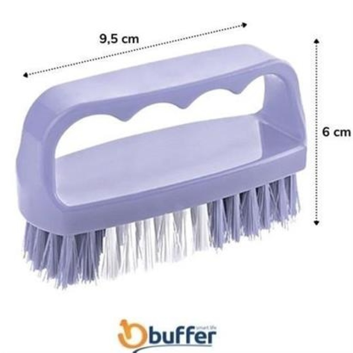 BUFFER® Tutamaçlı Plastik Pratik Tırnak ve Kıyafet Yaka Temizlik Fırçası- TP-113