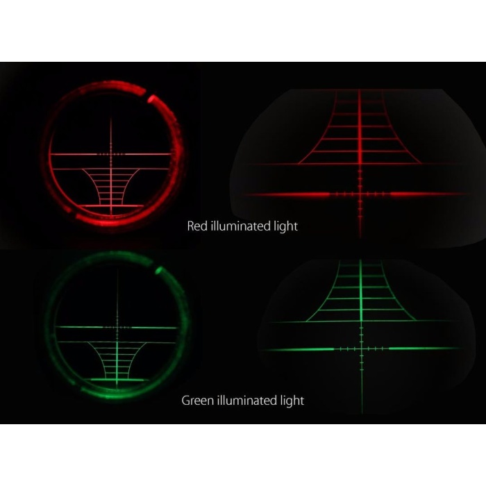 3-9X50Aoeg Çıft Işıklı Retikül Optik Görüş Kapsamlı Zoomlu Tüfek Dürbün(B)