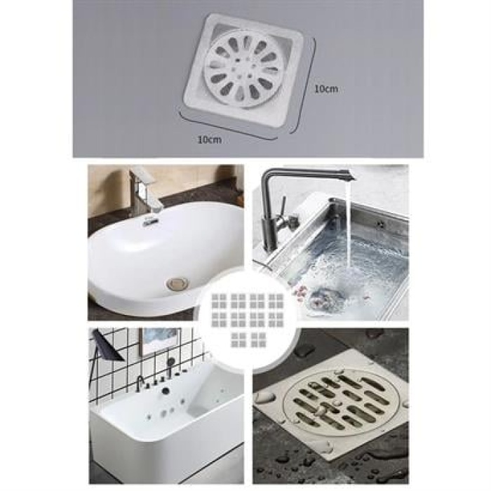 BUFFER® 10lu Banyo ve Mıutfak Lavabo Koku Önleyici ve Haşere Böcek Önleyici Gider Filtresi