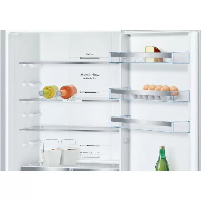 BOSCH Serie | 4 altta donduruculu buzdolabı A++ 203 x 70 cm Paslanmaz çelik görünüm