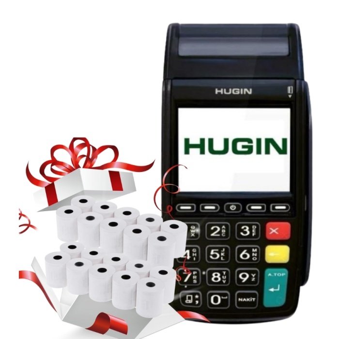 Hugin Tiger Yeni 4G T300 Yeni Nesil Eft Pos Kasa-20 Rulo Hediye