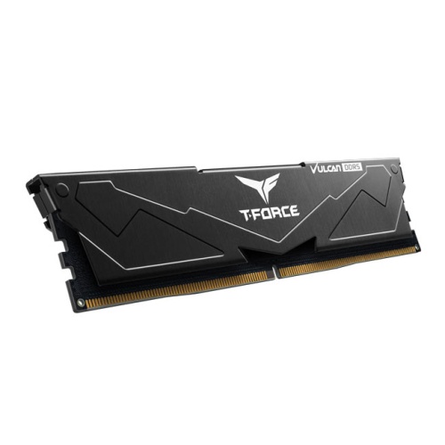 TEAM  t-force vulcan black 32gb(2x16gb) 6400mhz ddr5 cl40 gaming ram (flbd532g6400hc40bdc01)