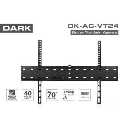 DARK DK-AC-VT24 37-70 Duvar Tipi Su Terazili TV Askı Aparatı