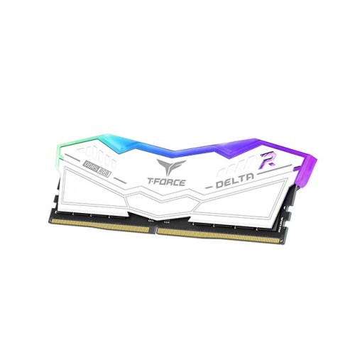 TEAM  t-force delta rgb white 32gb(2x16gb) 7800mhz ddr5 cl38 gaming ram (ff4d532g7800hc38ddc01)