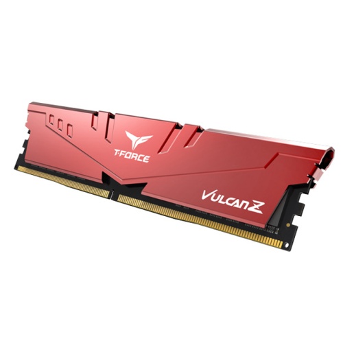 TEAM Team T-Force Vulcan Z Red 8GB (1x8GB) 3200MHz CL16 DDR4 Gaming Ram (TLZRD48G3200HC16F01)