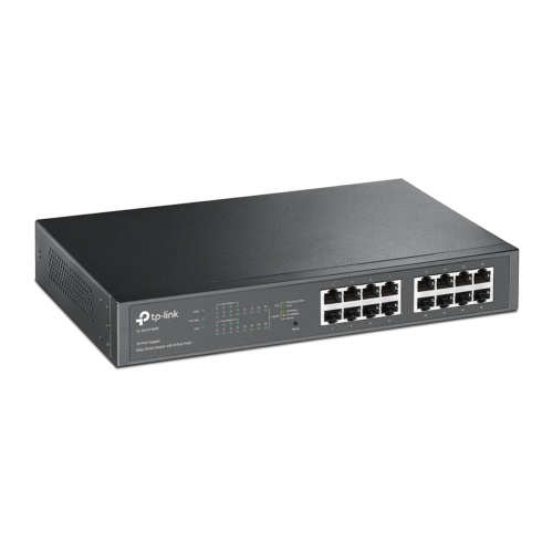 TP-LINK TP-LINK TL-SG1016PE 8-PORT 10/100/1000 DESKTOP/RACKMOUNT SWITCH + 8 PORT PoE Resim-1