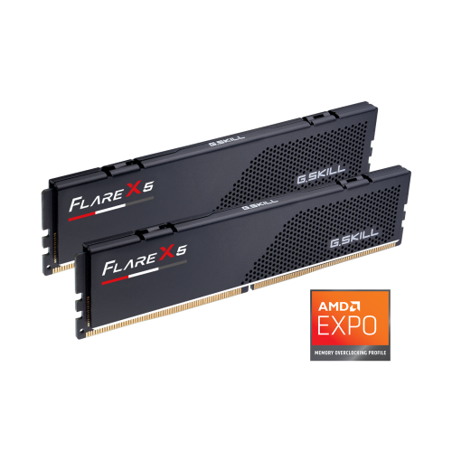 GSKILL  Flare X5 DDR5-6000Mhz CL32 32GB (2X16GB) DUAL (32-38-38-96) 1.35V AMD EXPO Teknoloji