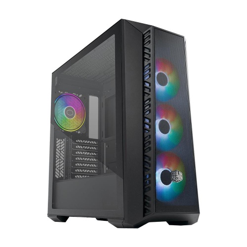 COOLERMASTER CM MasterBox 520 Tempered Glass ARGB 4x120mm Fanlı, Mesh Ön Panel Pencereli MidTower Kasa