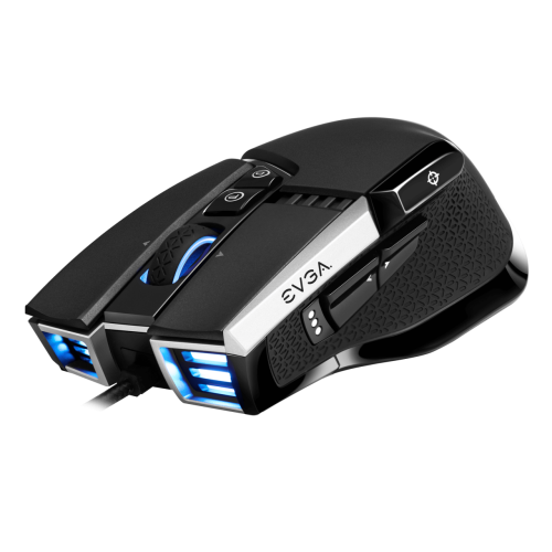 EVGA  X17 Gaming Mouse, Wired, Black, Customizable, 16,000 DPI, 5 Profiles, 10 Buttons, Ergonomic