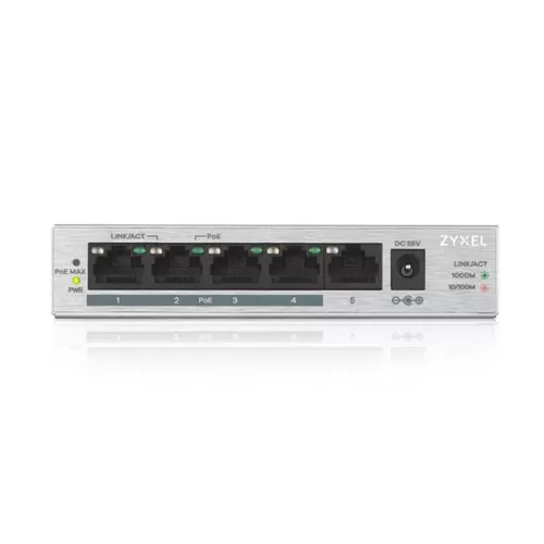 Zyxel  GS-1005HP 5Port 10/100/1000 Mbps PoE Switch