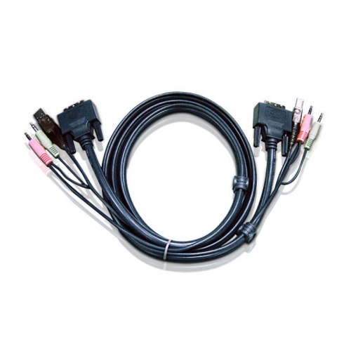 ATEN 2L-7D02U 1 8M USB DVI-D SINGLE LINK KVM CABLE