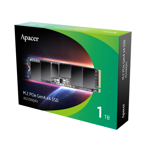 APACER AP1TBAS2280Q4U-1 1TB 7400-7000MB/s M.2 PCIe Gen4x4 SSD