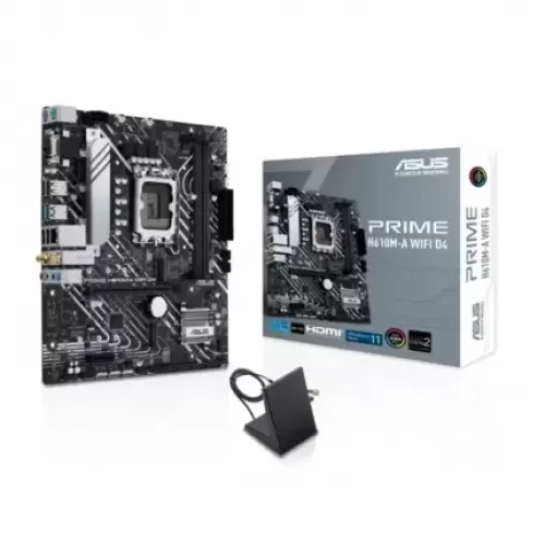 ASUS PRIME H610M-A WIFI D4 DDR4 3200MHZ 1XVGA 1XHDMI 1XDP 2XM.2 USB 3.2 MATX 1700P