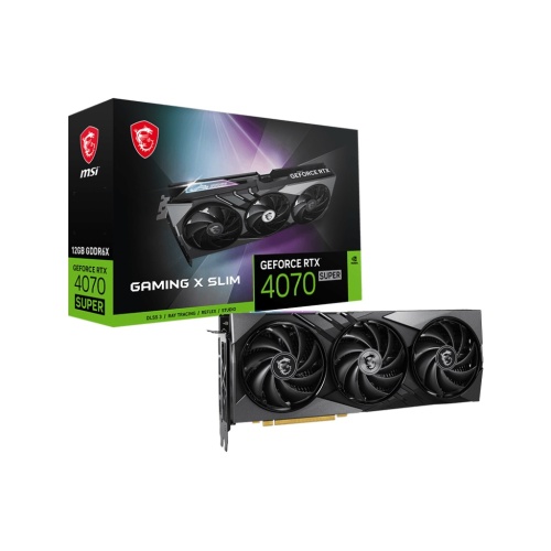 MSI GEFORCE RTX 4070 SUPER 12G GAMING X SLIM 12GB GDDR6X 3XDP HDMI 192BİT