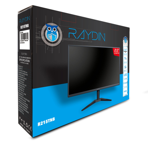 RAYDIN RAYDIN R215TNB 21,5&quot; 5ms, 75Hz, Full HD, D-Sub, HDMI, TN LED Monitör (Siyah)