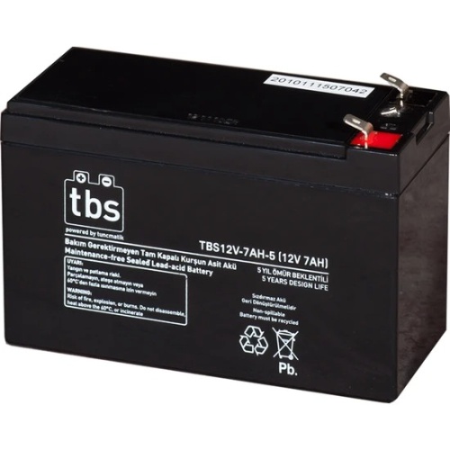 TUNÇMATIK USB BLACK BATTERY 12V-7AH UPS TIPAKU TSK7032