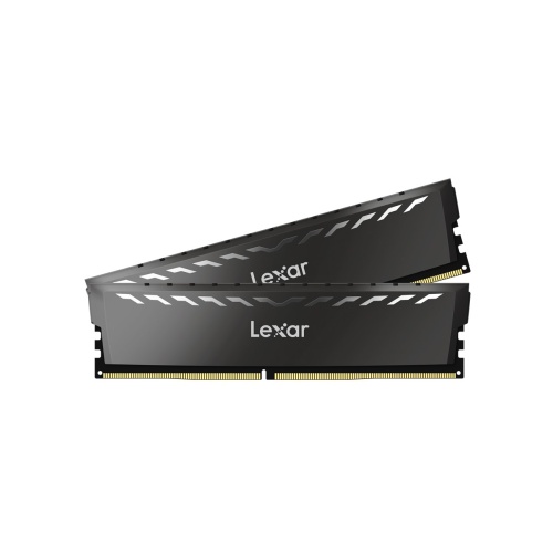 LEXAR THOR RAM DT GAMING DDR4 UDIMM 16GB KIT (2x8GB) 3200 XMP MEMORY WITH HEATSINK DARK GREY COLOR DUAL PACK LD4BU008G-R3200GDXG