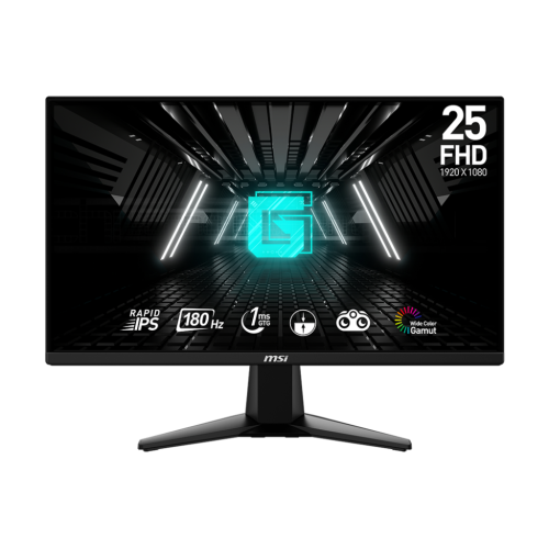 MSI MSI 24.5 G255F FLAT RAPID IPS 1920x1080 (FHD) 16:9 182HZ 1MS FREESYNC GAMING MONITOR