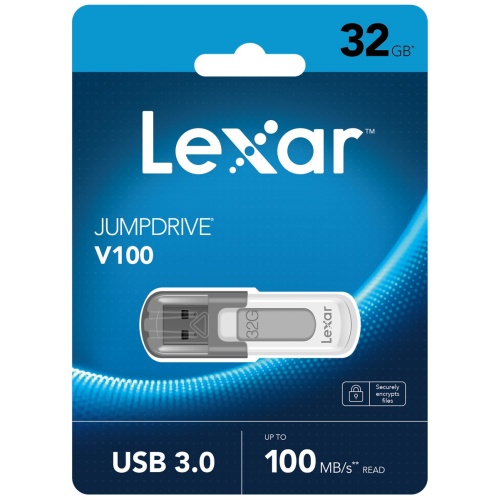 LEXAR 32GB LJDV100-32GABGY USB BELLEK JUMPDRIVE V100 USB 3.0 FLASH DRIVE