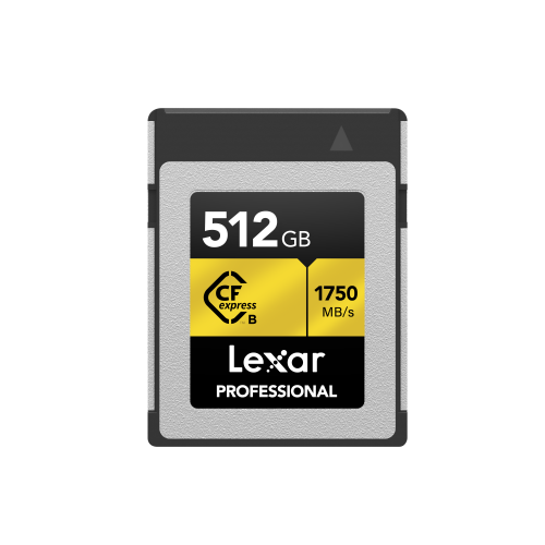 LEXAR  512GB LCXEXPR512G-RNENG CF-EXP PROFESSIONAL CFEXPRESS TYPE-B CARD UP TO 1750MB/S READ 1500MB/S WRITE