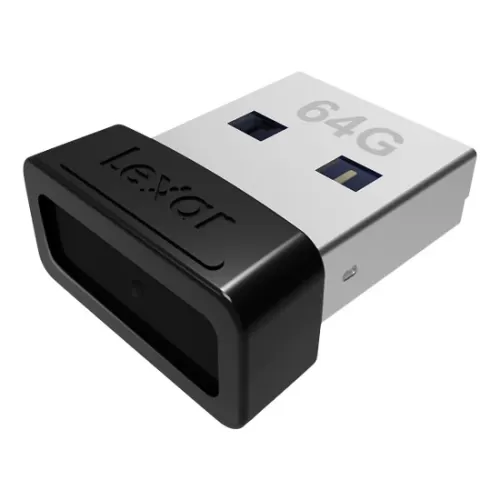 LEXAR 64GB LJDS47-64GABBK USB BELLEK JUMPDRIVE USB 3.1 S47 64GB BLACK PLASTIC HOUSING UP TO 250MB/S