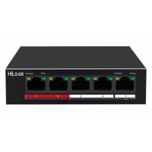 HILOOK NS-0105P-35(B)(O-STD) 4XFE+1XFE UPLINK YÖNETİLEMEZ 35W POE SWİTCH