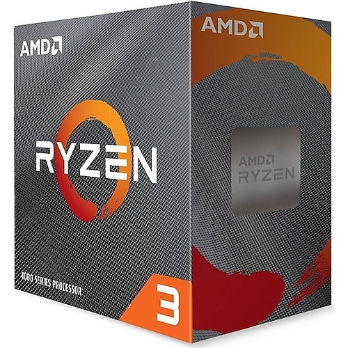 AMD  RYZEN 3 4100 4 Core, 3,80-4,0GHz, 6Mb Cache, 65W, AM4, MPK (Kutusuz) (Grafik Kart YOK, Fan VAR)