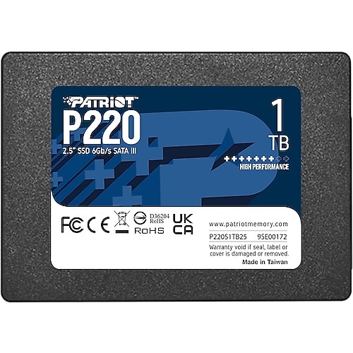 PATRIOT Patriot P220 1TB 2.5 550-500MB/s  SATA III SSD (P220S1TB25)