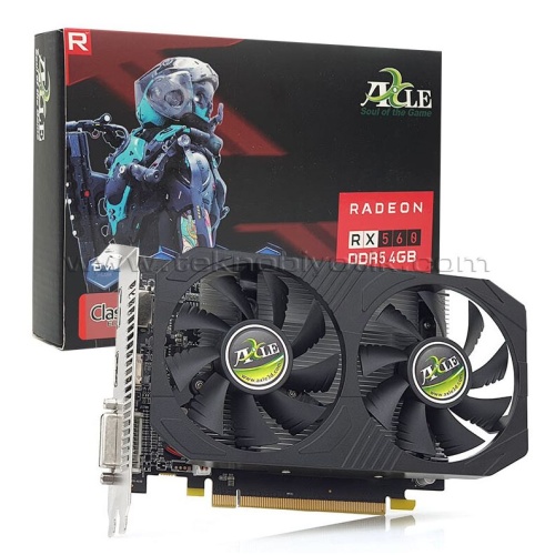 AXLE  4GB AMD Radeon RX 560 GDDR5 128Bit Dual Fan HDMI DP DVI-D