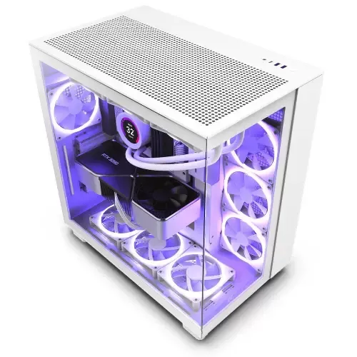 NZXT H9 Flow Beyaz ATX Mid Tower Kasa