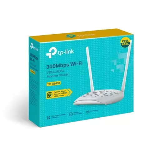 TP-LINK Tp-Link TD-W9950 300Mbps 4P VDSL/ADSL Modem Router