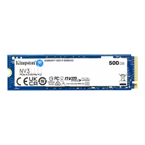 500GB KINGSTON NV3 SNV3S/500G 6000/2200MB/S M.2 NVMe PCIe 4.0